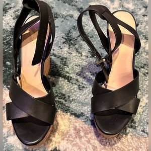ALDO cork high wedge sandals  size 8
